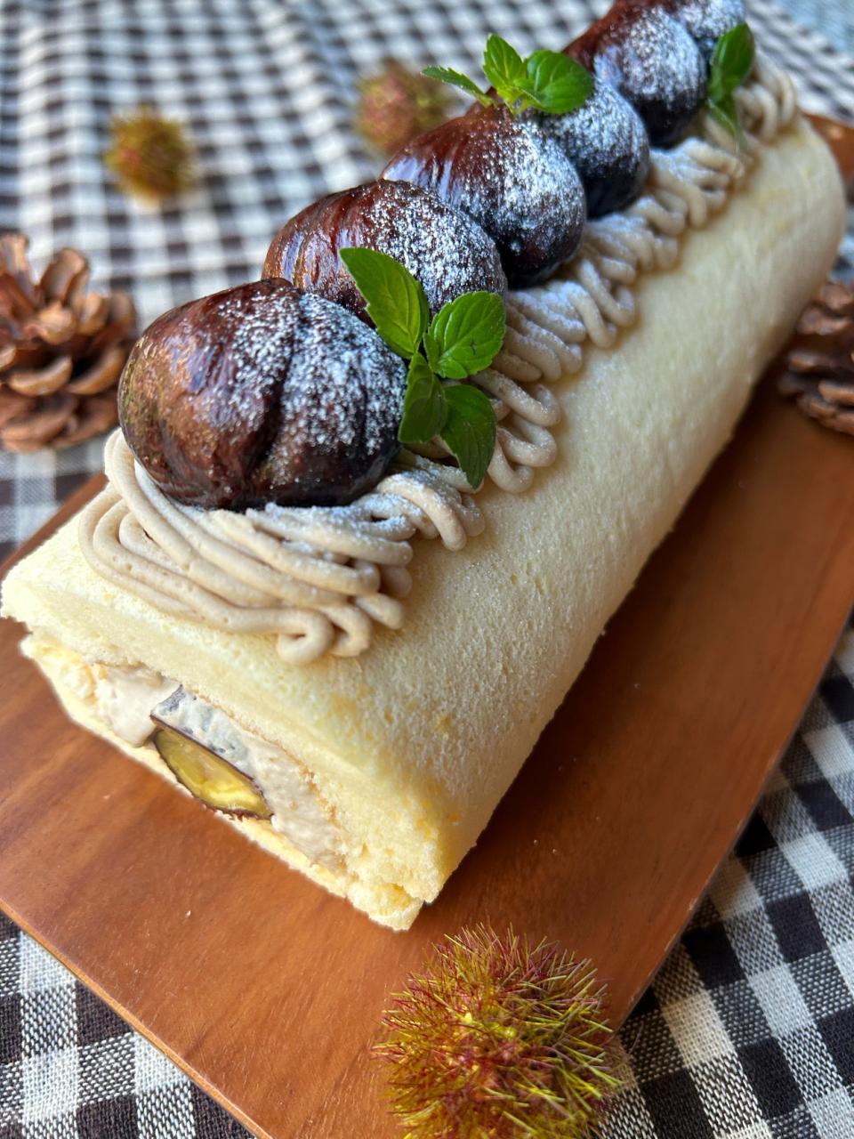 まなまな♡さんの料理 モンブランロールケーキ♡